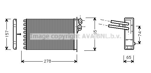 AVA QUALITY COOLING šilumokaitis, salono šildymas AI6156